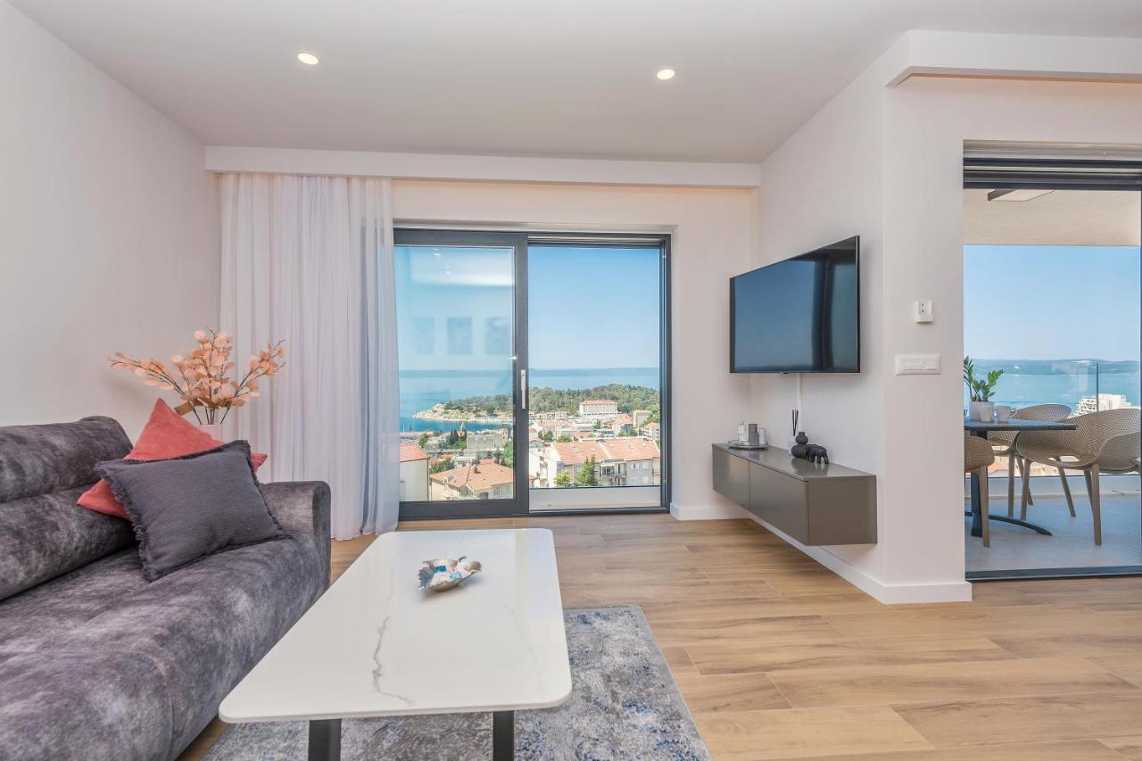 Luxury Adria Sea & City View Apartment Makarska Buitenkant foto