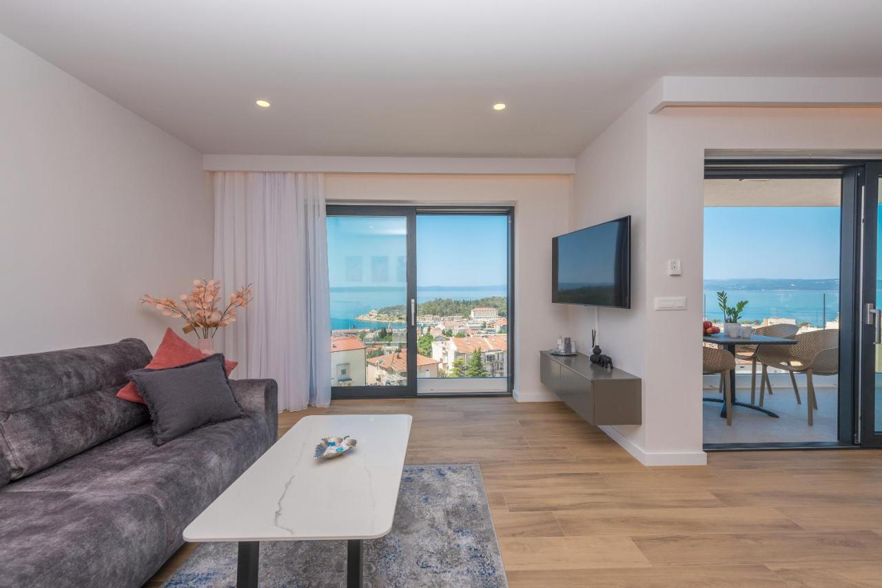 Luxury Adria Sea & City View Apartment Makarska Buitenkant foto