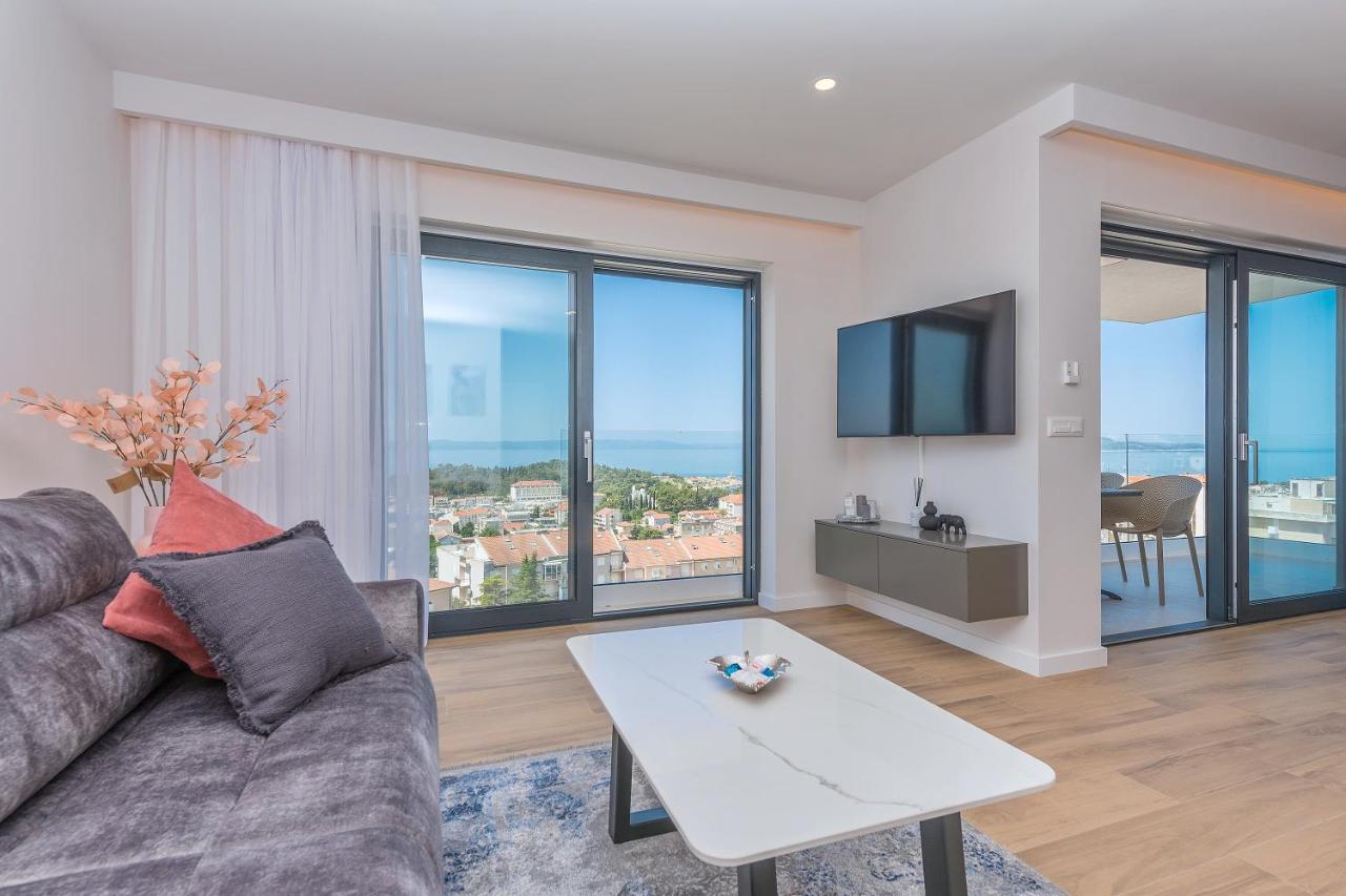 Luxury Adria Sea & City View Apartment Makarska Buitenkant foto