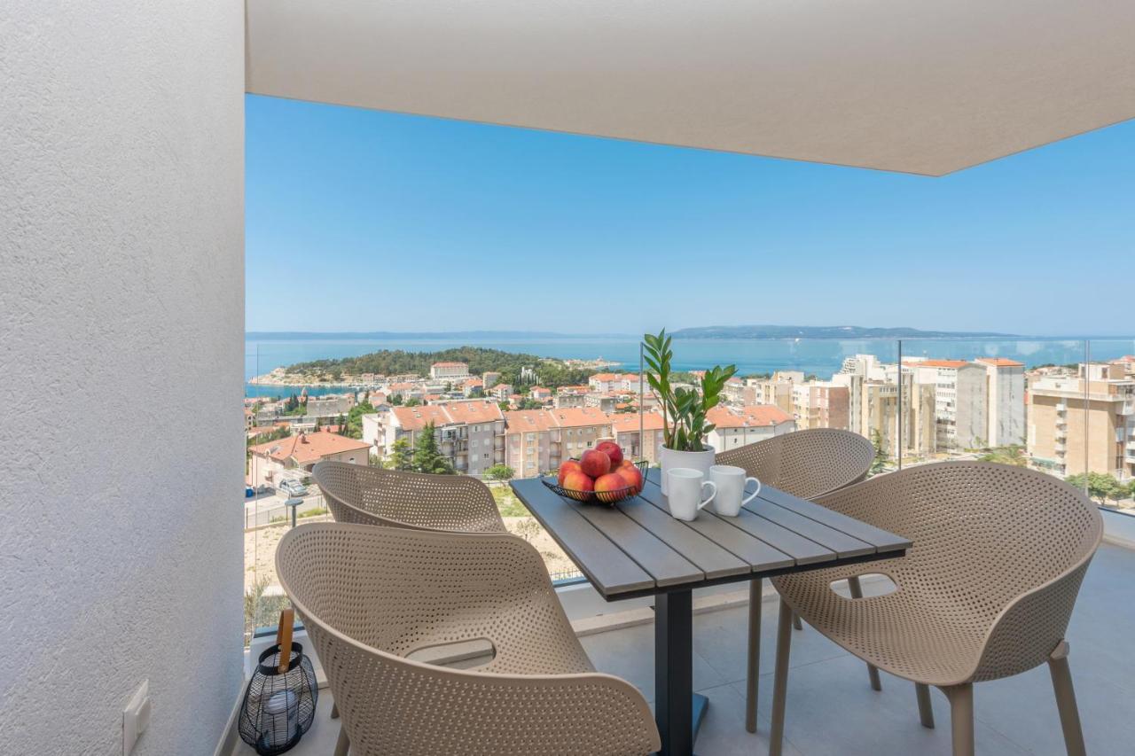 Luxury Adria Sea & City View Apartment Makarska Buitenkant foto
